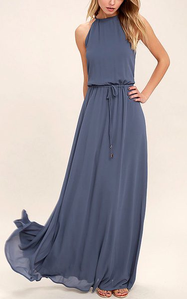 Be Mellow Denim Blue Maxi Dress - Best Maxi Dress