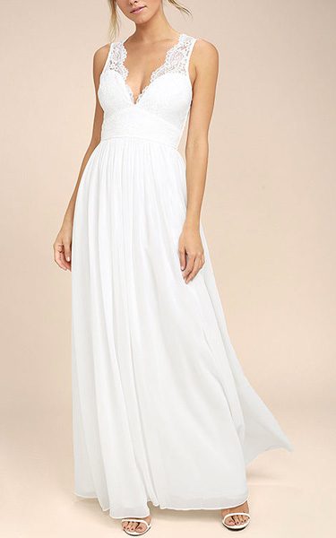 Destined To Dream White Lace Maxi Dress - Best Maxi Dress